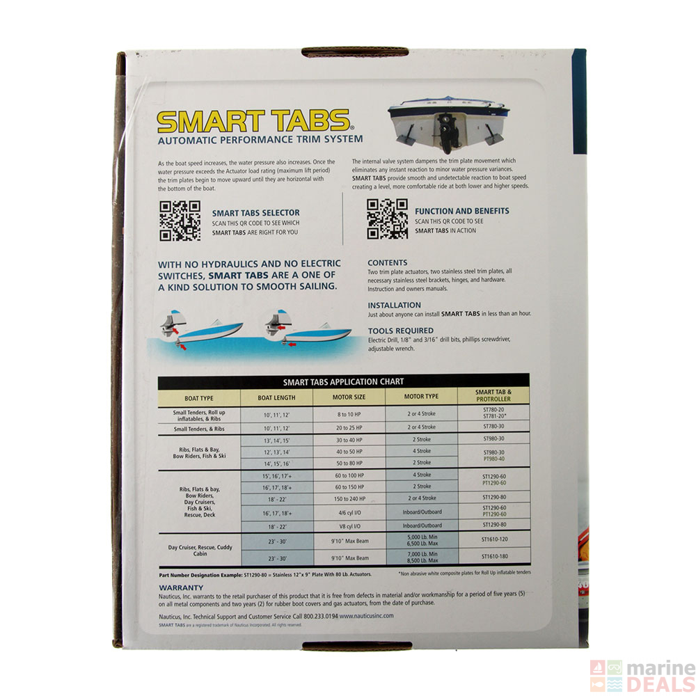 Buy Nauticus Smart Tab Trim Tabs For 8