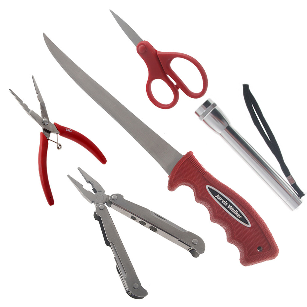 Buy Jarvis Walker Deluxe 5 Piece Knife Multi Tool and Torch Kit online