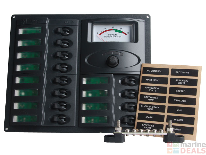 Buy BEP 902AM Marine 12Way Circuit Breaker Switch Panel online at