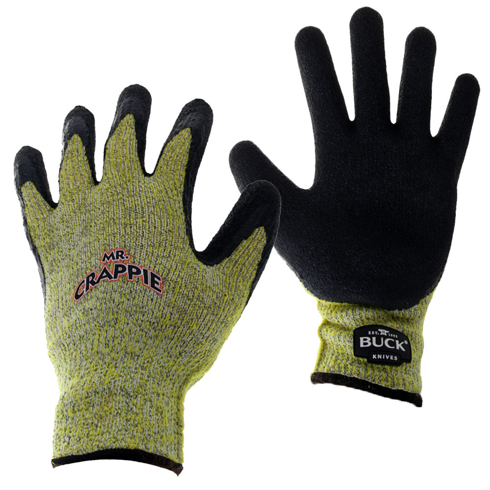 Buy Buck Mr Crappie Cut Resistant Fishing Gloves XL online at Marine