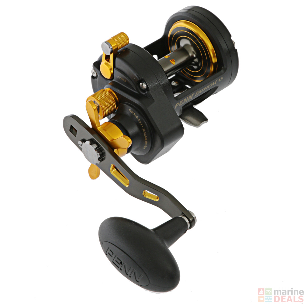 Buy PENN Fathom 15 Star Drag Overhead Boat Reel online at Marine-Deals ...