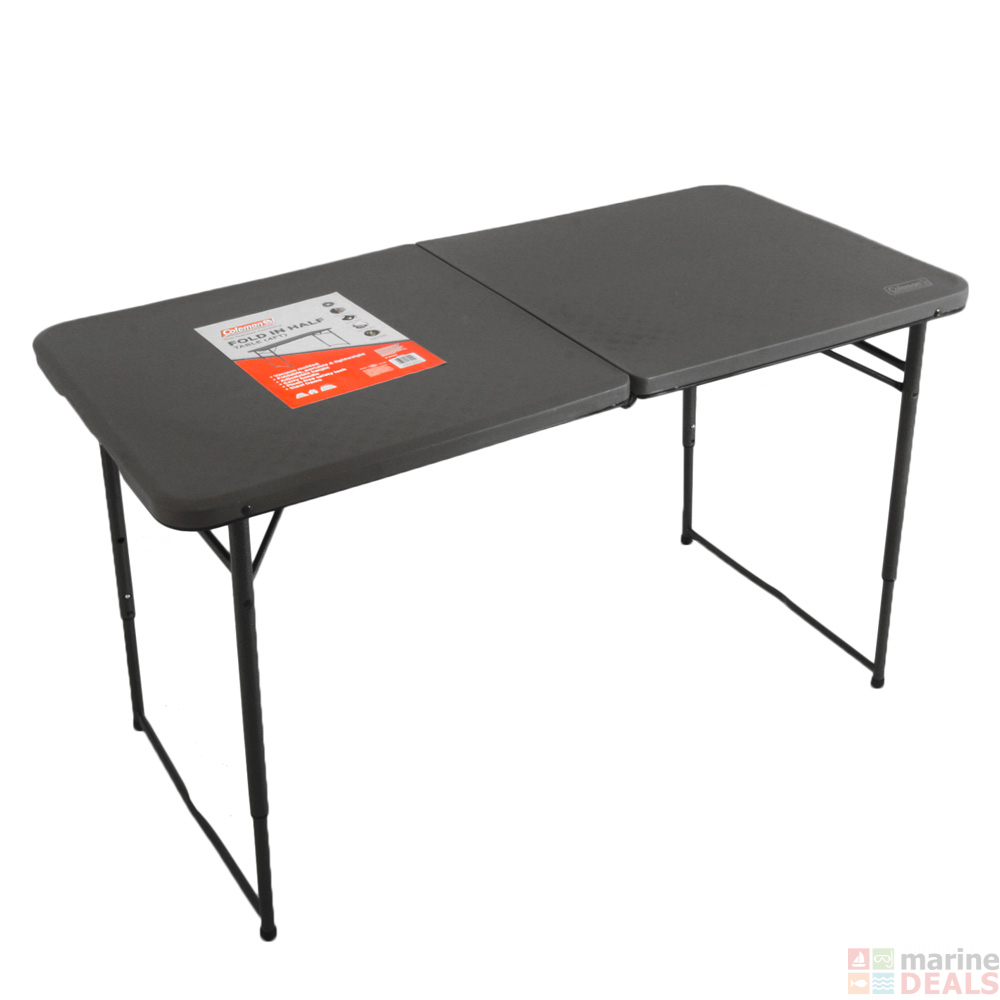 coleman fold in half table