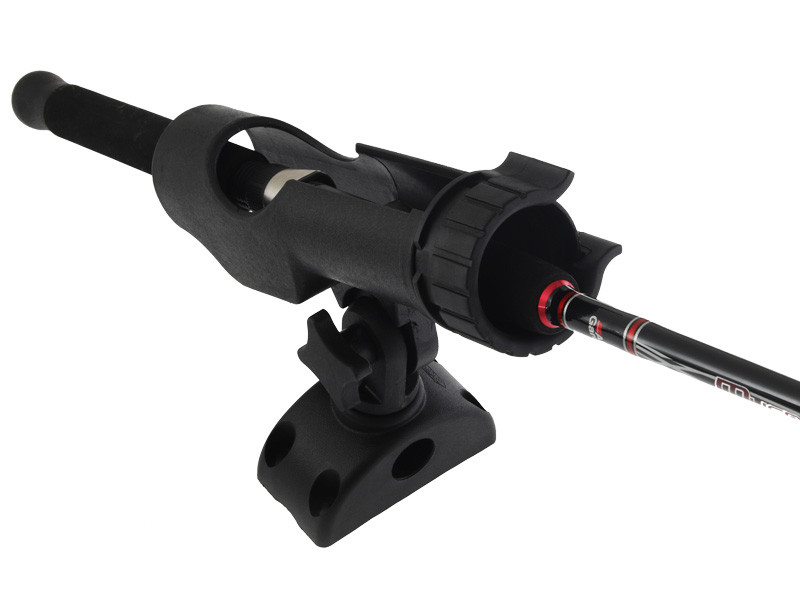 Buy Adjustable Plastic Rod Holder Black online at MarineDeals.co.nz