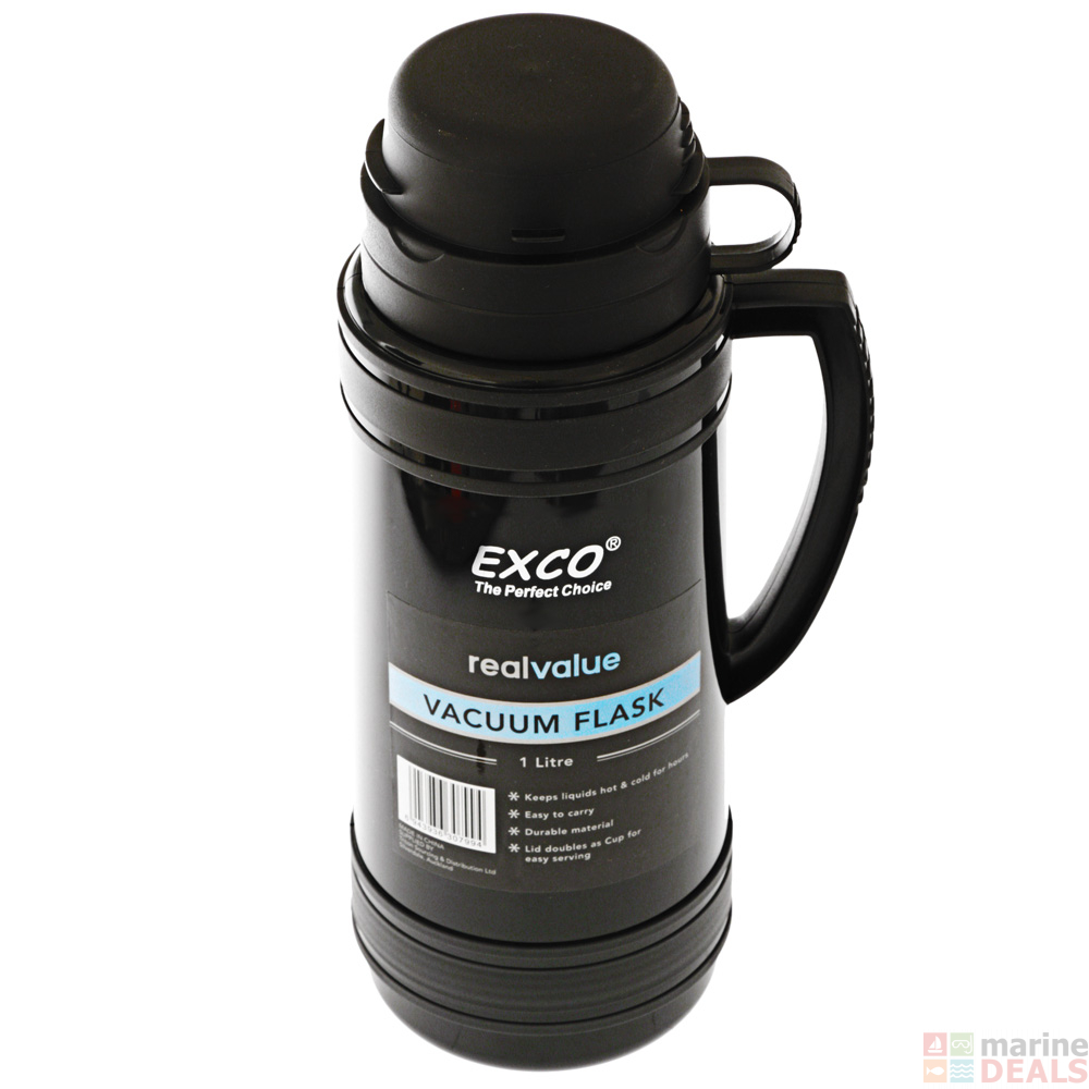 Buy Real Value Vacuum Flask 1L online at MarineDeals.co.nz
