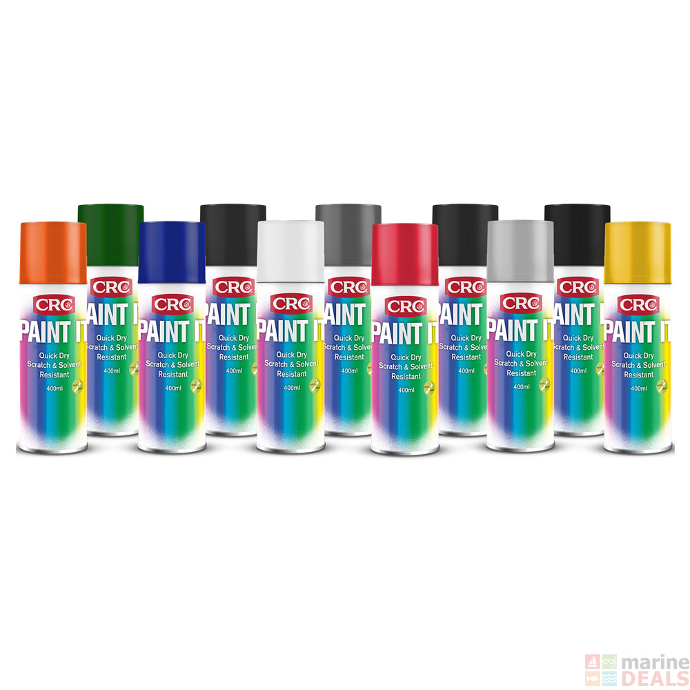 Buy CRC Paint It Quick Dry Enamel Spray Paint 400ml online at Marine