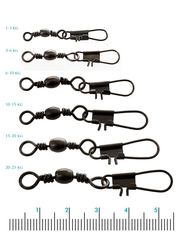 Buy VMC Barrel Swivels with Interlock Snap online at MarineDeals.co.nz