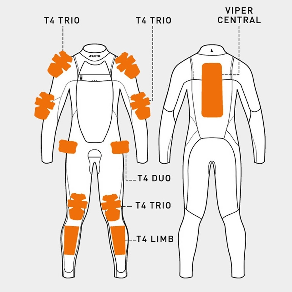 Buy Musto D30 T4 Duo Pads online at MarineDeals.co.nz