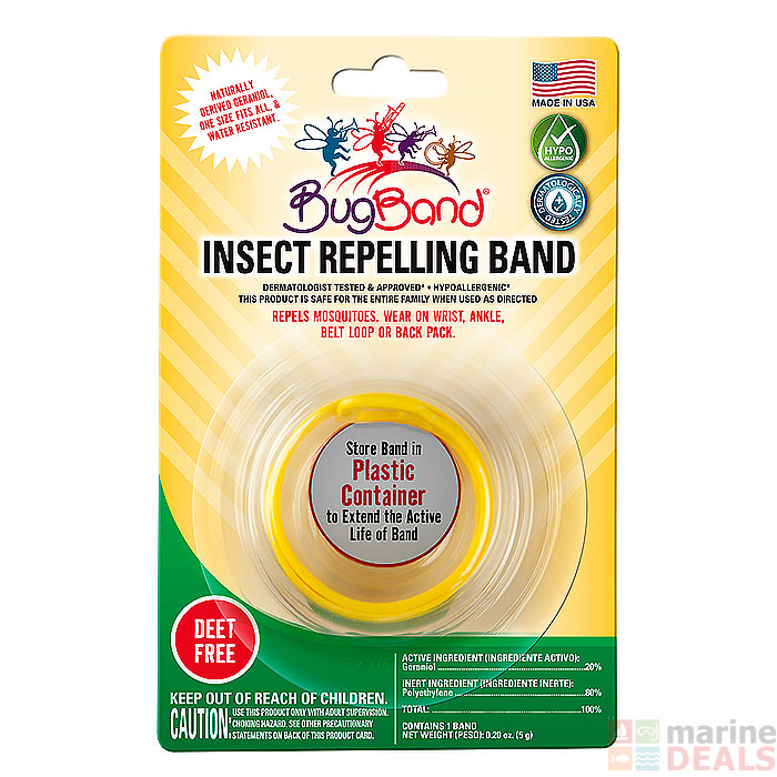 Buy BugBand Insect Repellent Wristband Assorted online at MarineDeals