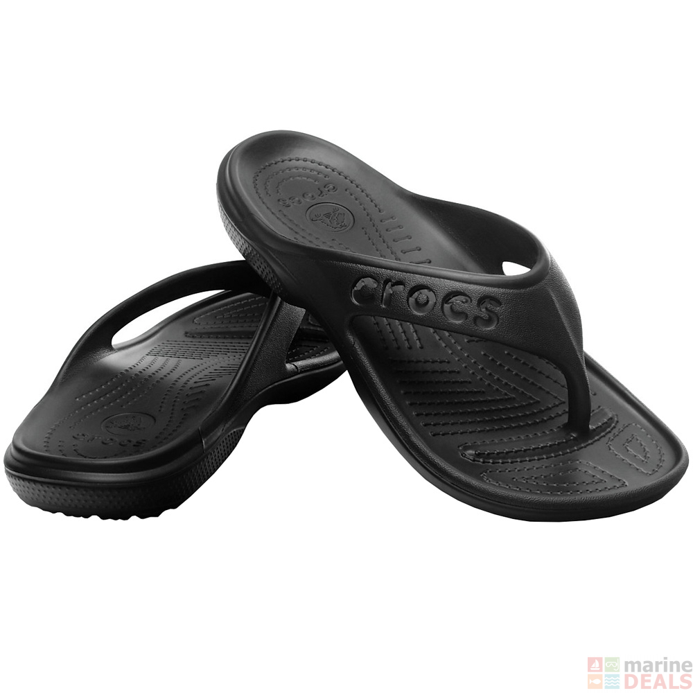 Buy Crocs Baya Flip Jandals Black 