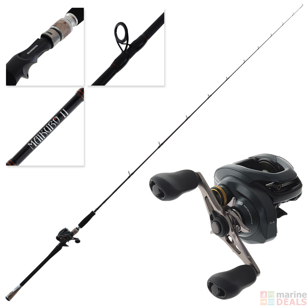 Buy Shimano Curado 200HG K Maikuro II Baitcaster Combo 7ft 3-6kg 2pc ...