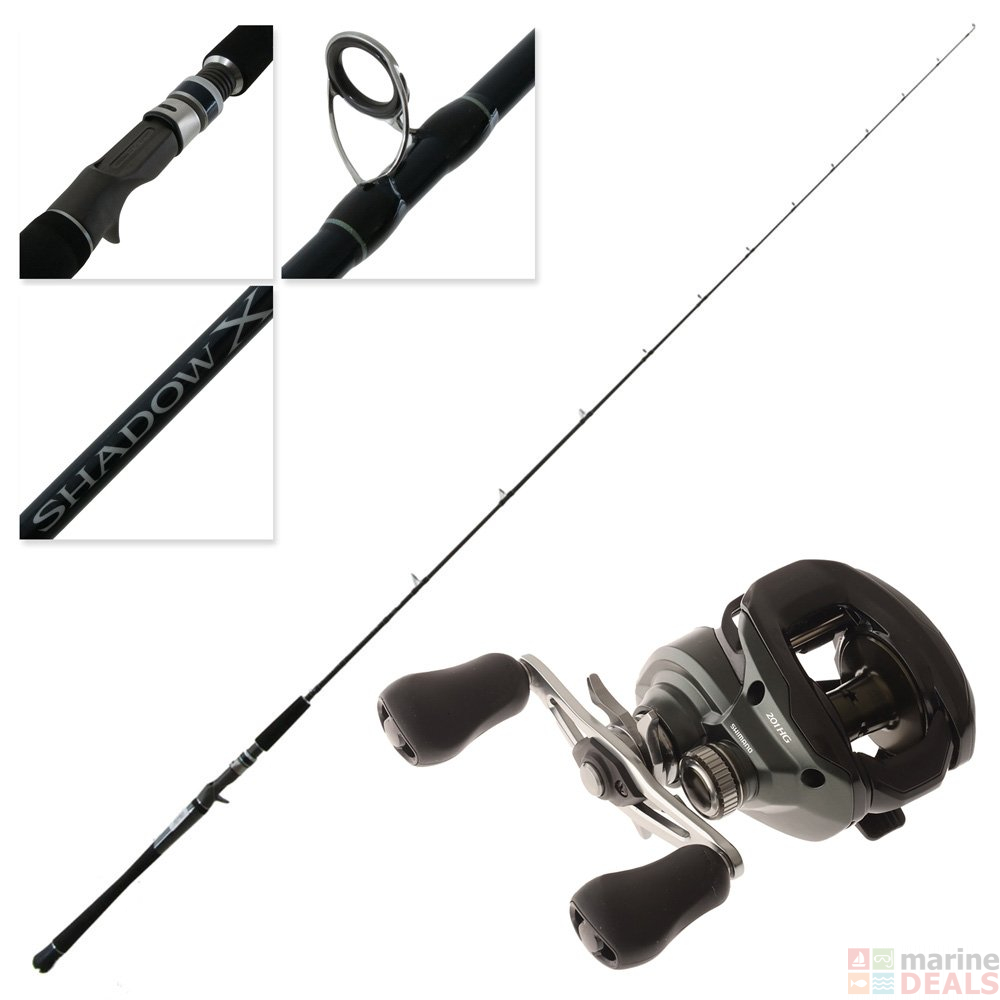 Buy Shimano Curado 201HG Shadow X Left Hand Baitcaster Combo 7ft 4-6kg ...