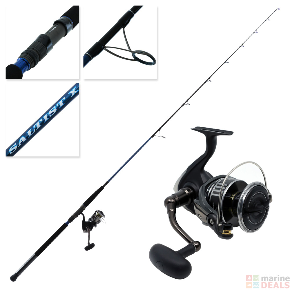 Buy Daiwa BG MQ 10000H Saltist-X 762H Softbait Combo 7ft 6in PE5 2pc ...