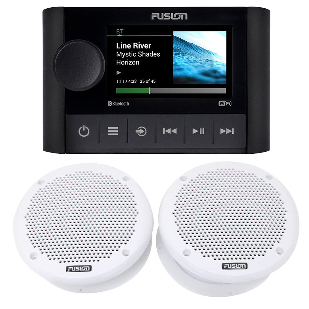 Buy Fusion MSSRX400 Apollo Marine Zone Stereo Package with Speakers