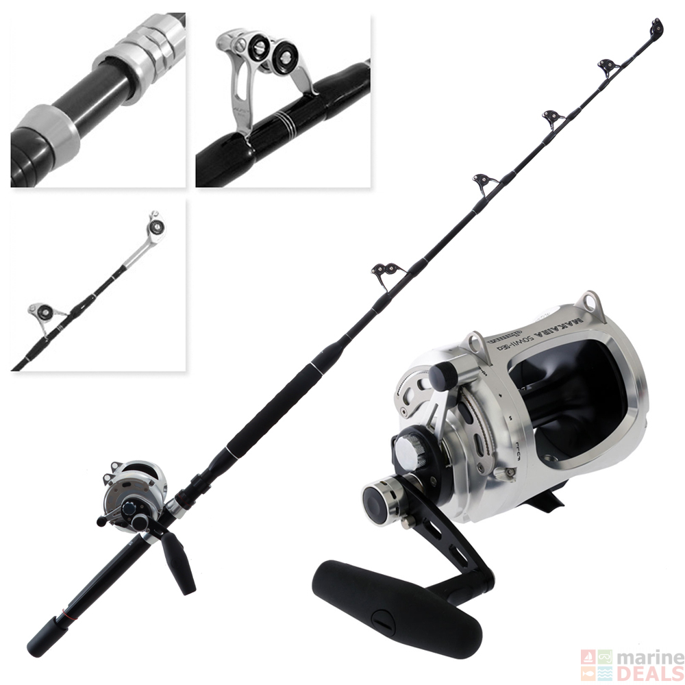 Buy Okuma Makaira Silver 50W 2-Speed Stand-Up Game Combo with ALPS ...