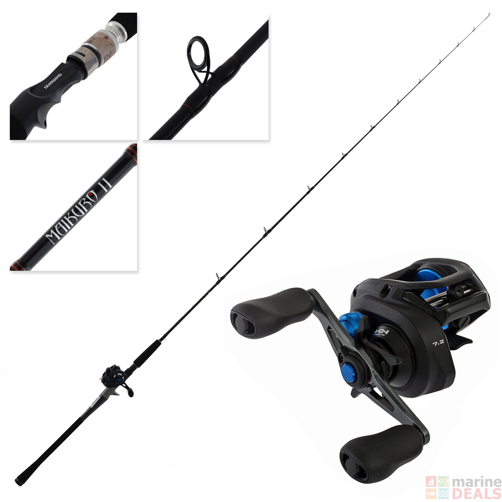 Buy Shimano SLX 150 HG Maikuro II Baitcaster Combo 7ft 3-6kg 2pc online ...