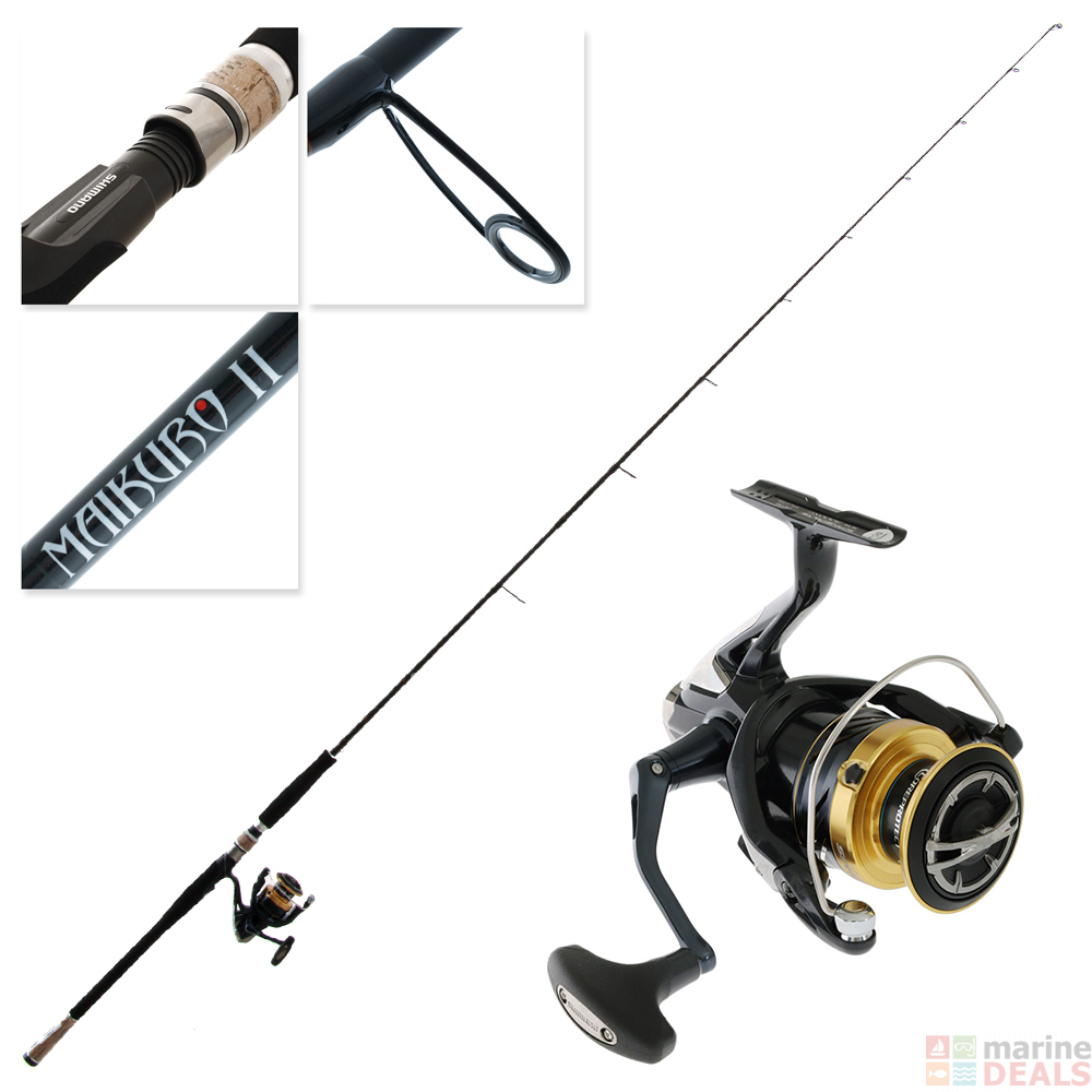 Buy Shimano Spheros SP4000XG SW Maikuro II Soft Bait Combo 7ft 3in 6 ...