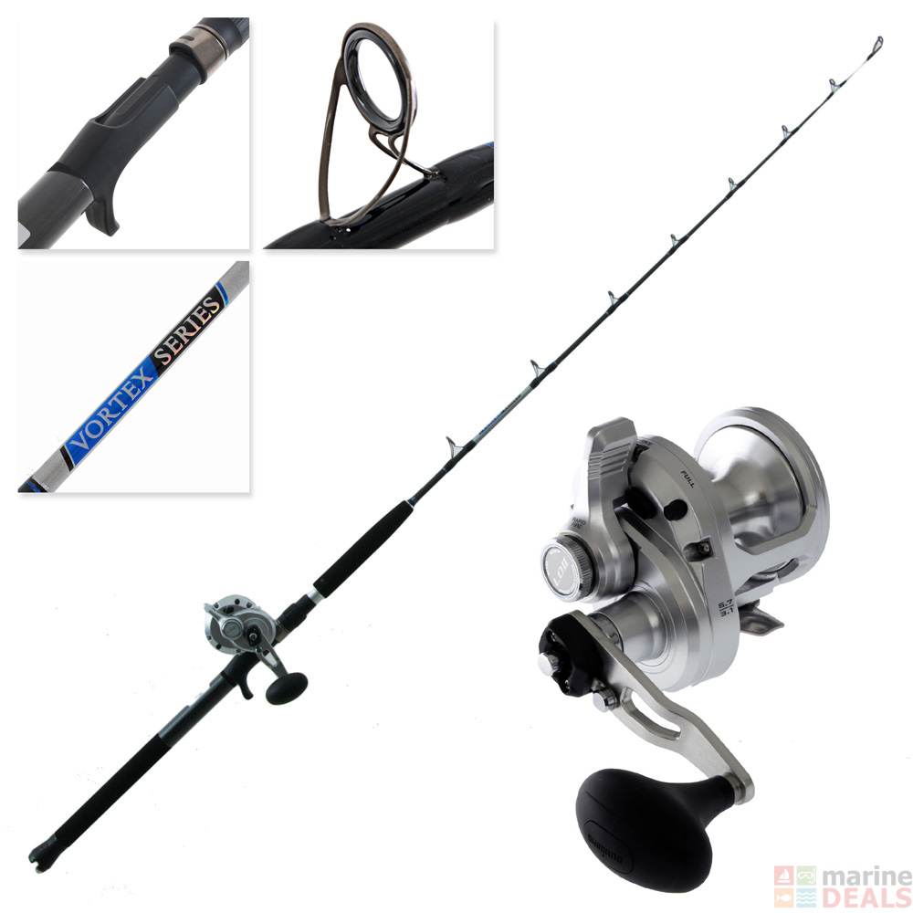 Buy Shimano SpeedMaster LD 12 Vortex 2-Speed Jigging Combo 5ft 5in 15 ...