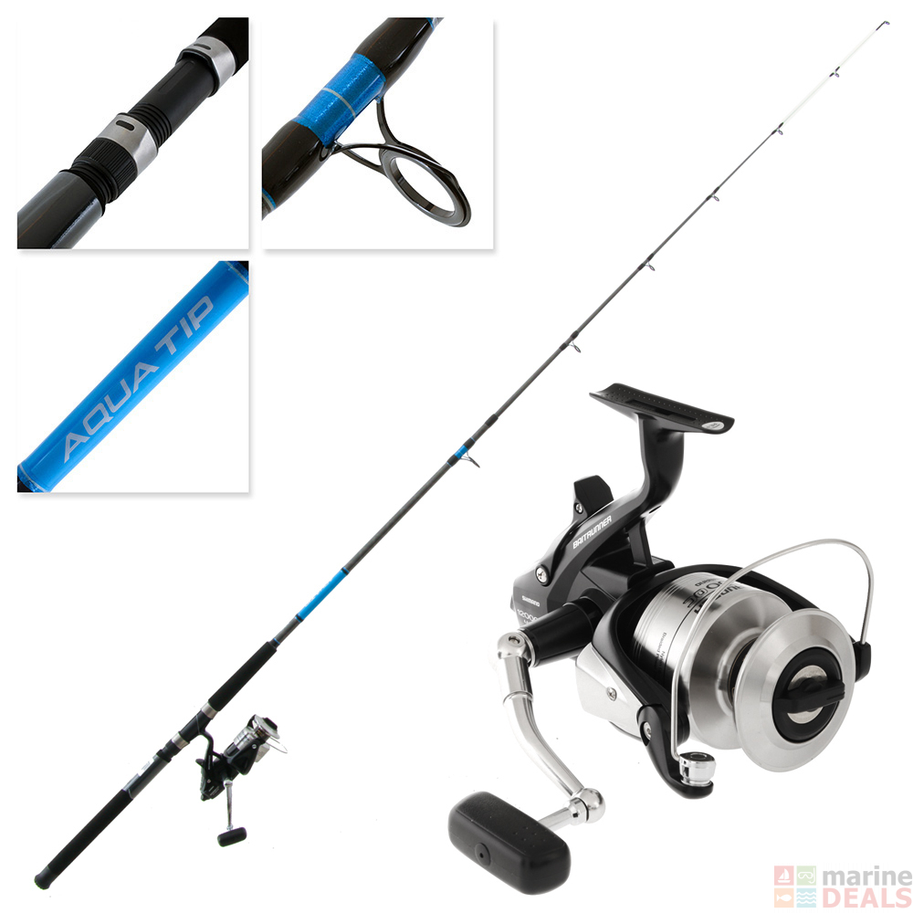 Buy Shimano Baitrunner 12000 OC Aquatip Spinning Rock Combo 8ft 8-12kg ...