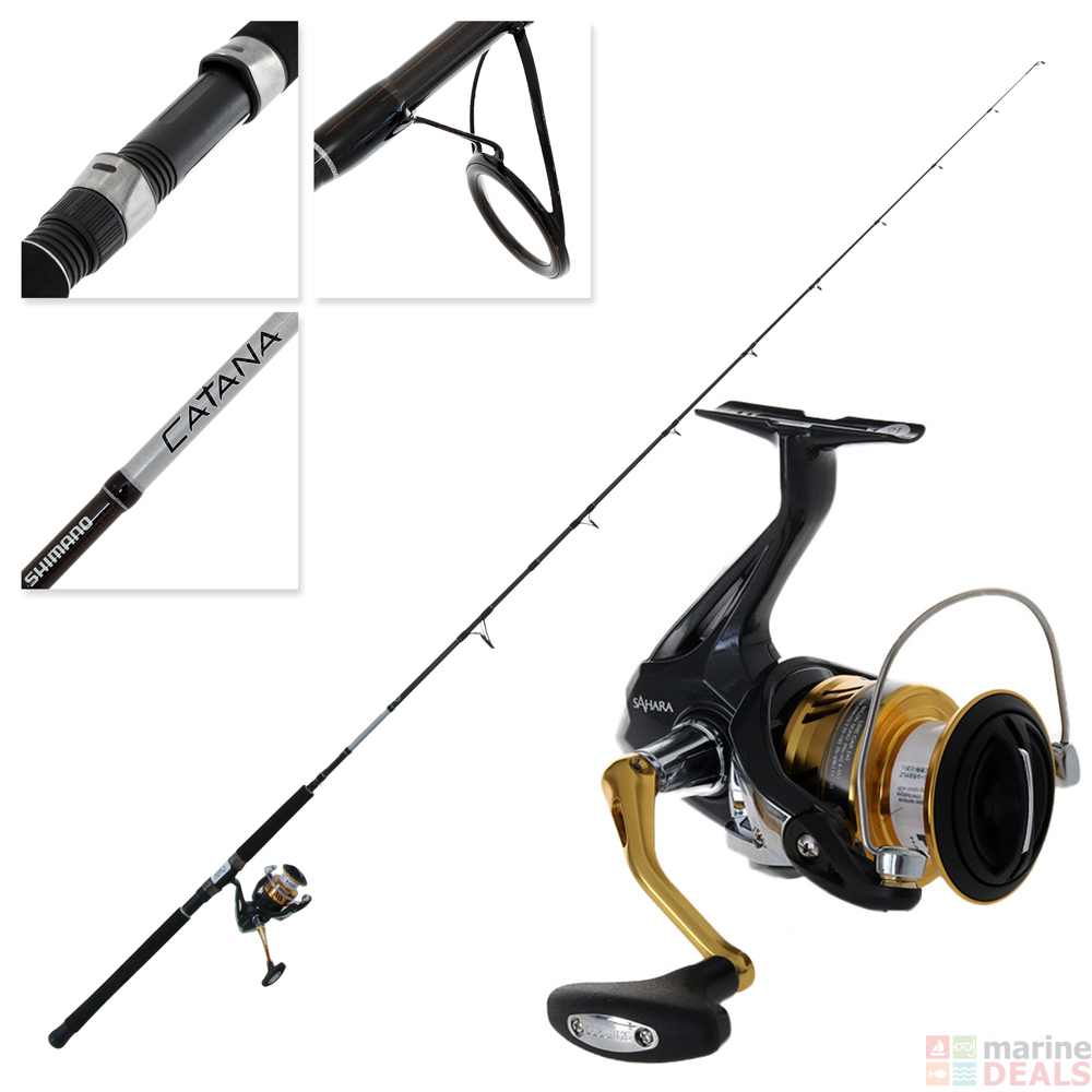 Buy Shimano Sahara 4000 FI XG and Catana Softbaiting Combo 7ft 3in 6 ...