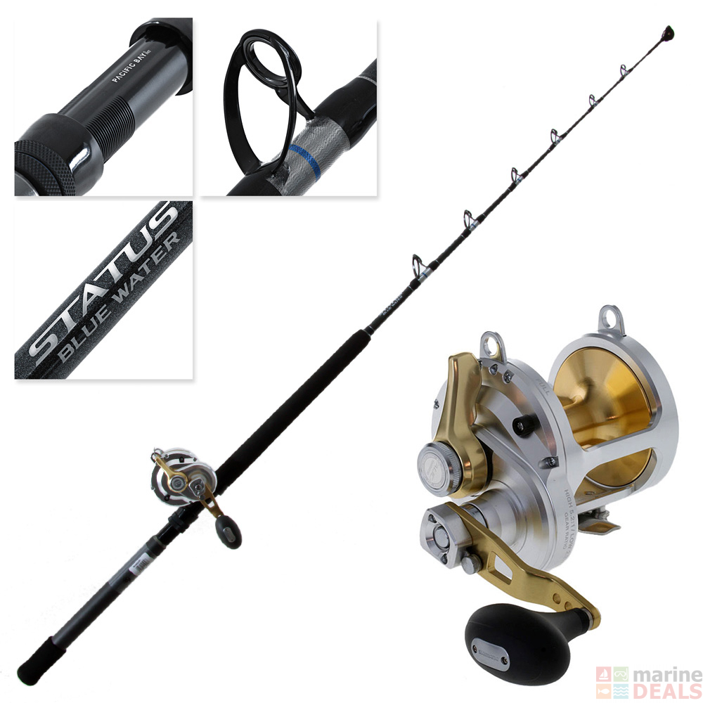 Buy Shimano Talica 20 Status Blue Water 2-Speed Roller Tip Game Combo ...