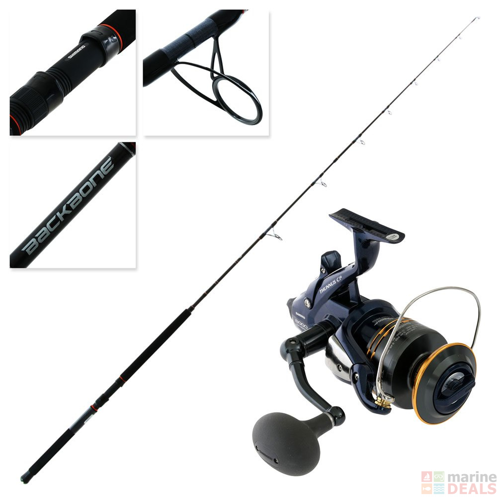 Buy Shimano Thunnus 8000 F Ci4 Backbone Spin Combo with Tube 7ft 6in 10 ...