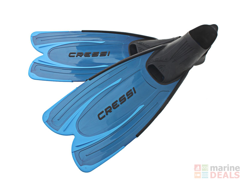 Buy Cressi Agua Long Blade Dive Fins Blue online at Marine-Deals.co.nz