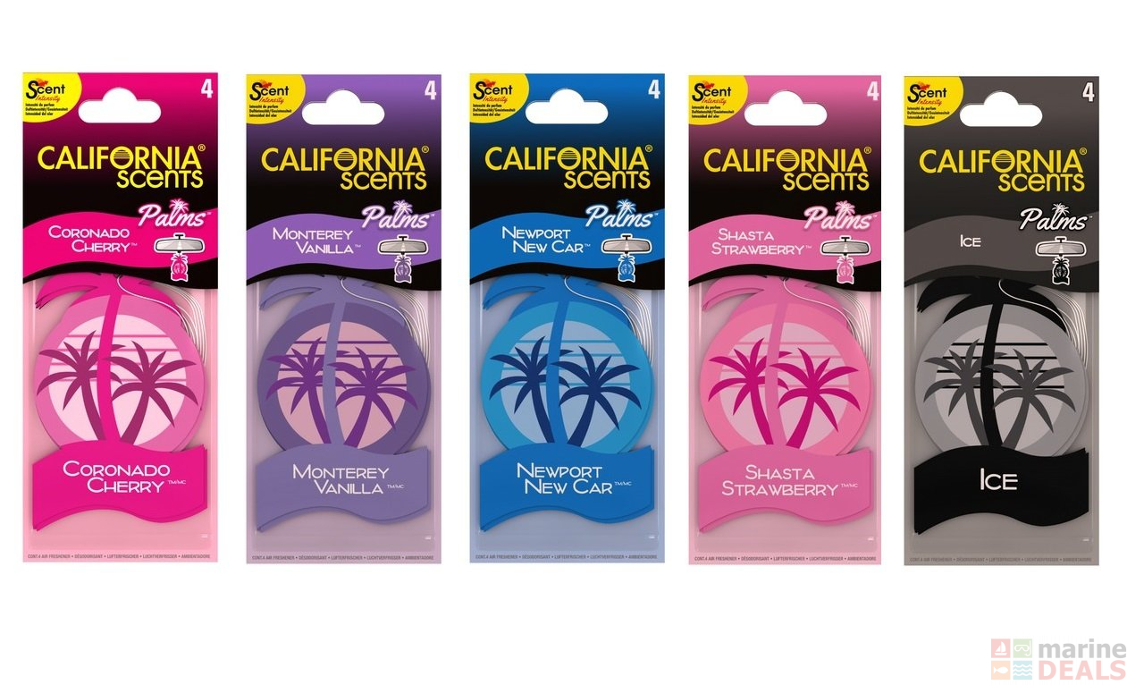 Buy California Scents Palms Air Freshener Qty 4 online at Marine-Deals ...