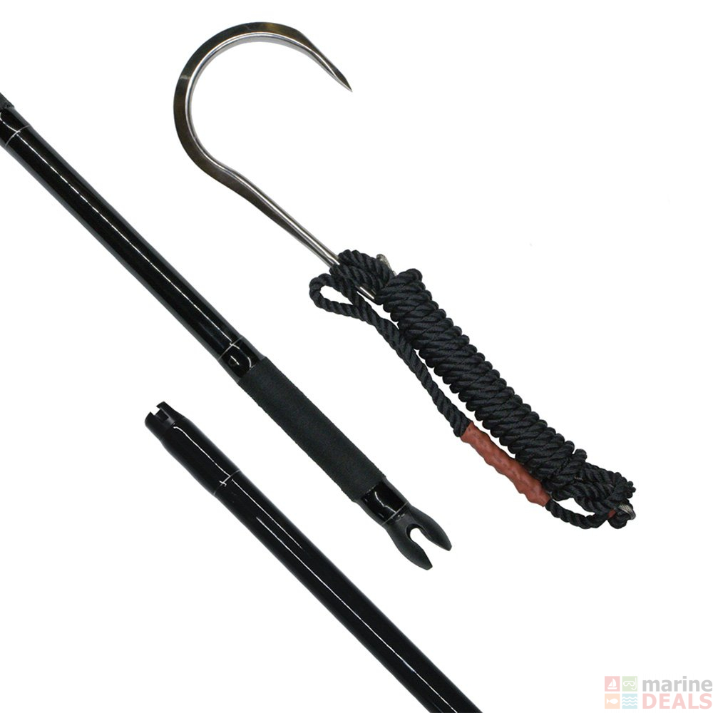 Buy Hook’em Cast Flying Gaff 1600mm with 150mm Round Stainless Head