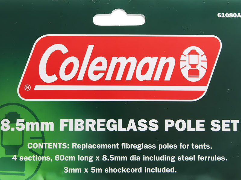 Buy Coleman Fibreglass Tent Pole Repair Kit 8.5mm online at Marine