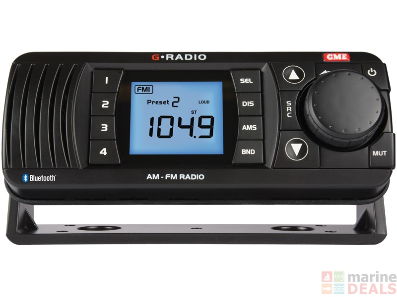 Buy GME GR300BT AM/FM Bluetooth Marine Radio online at MarineDeals.co.nz