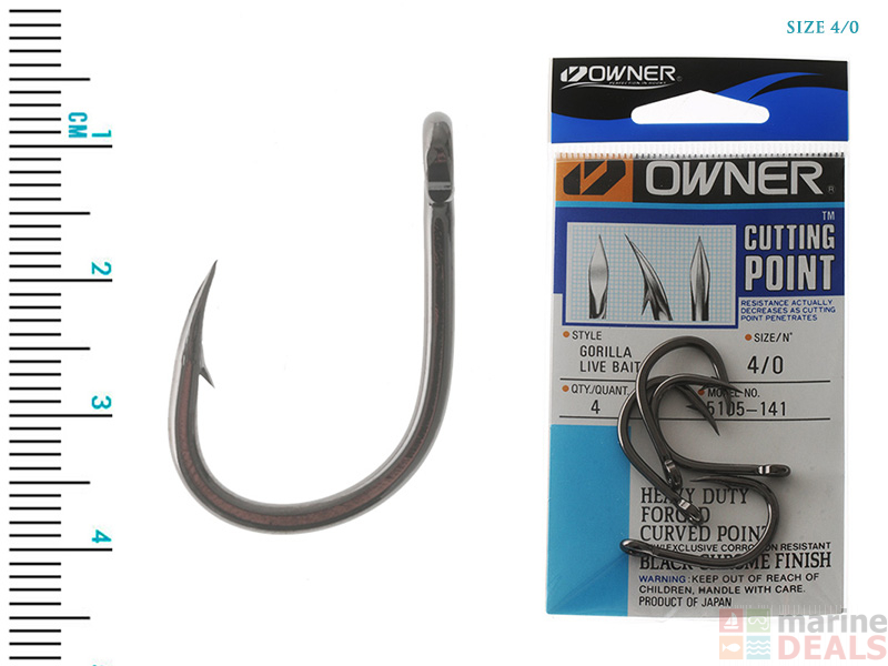 Buy Owner Gorilla Livebait Hooks online at Marine-Deals.co.nz