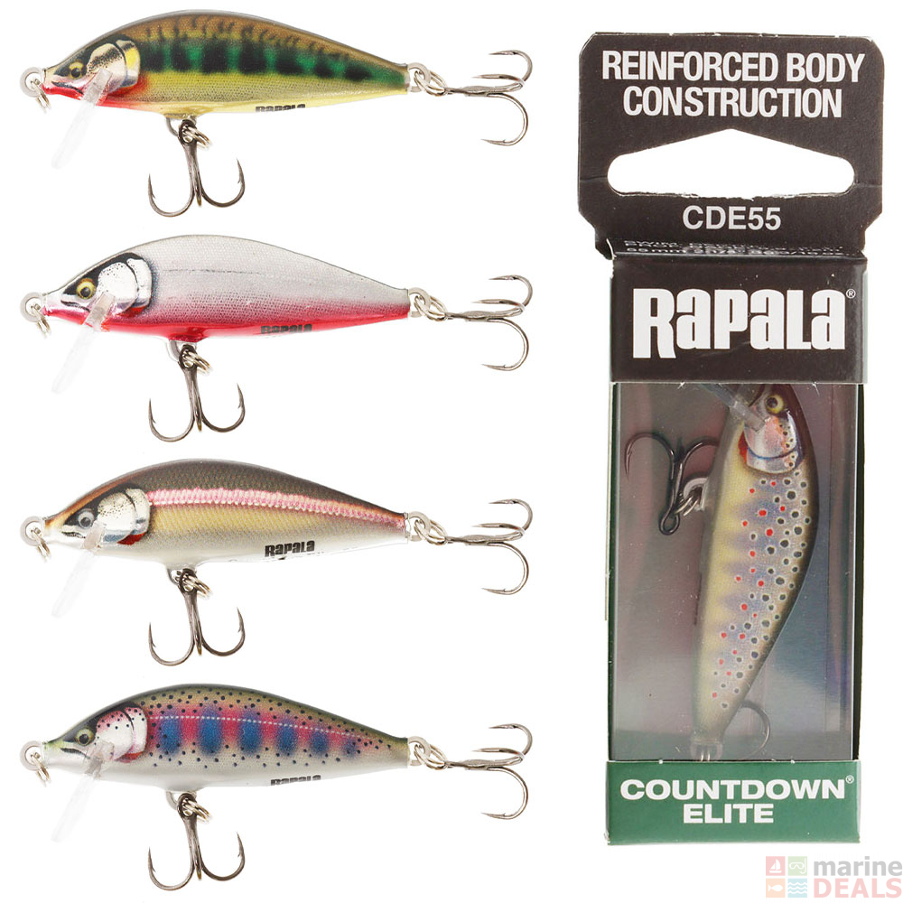 Buy Rapala Countdown Elite CD-5 Gilded Sinking Lure 5.5cm online at ...