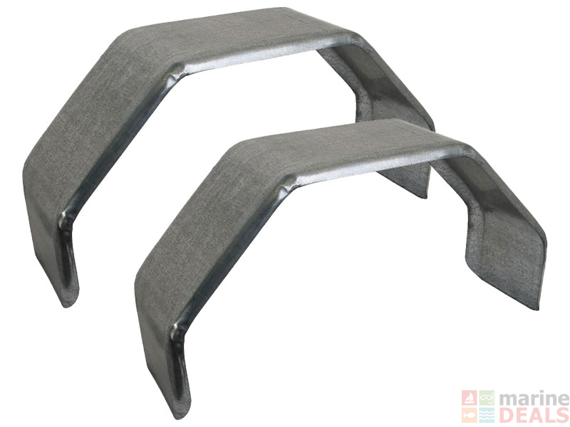 Buy Trojan Galvanised Trailer Mudguards 750x235x360mm Single Axle