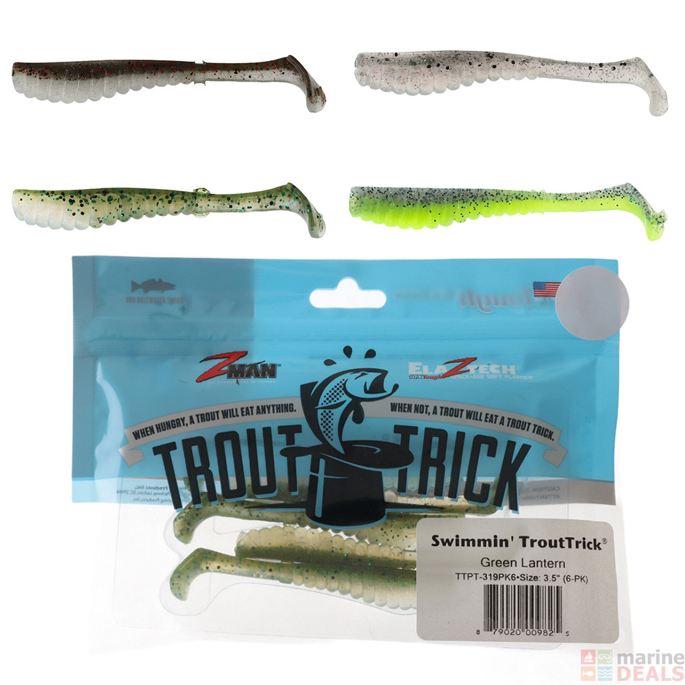 Buy ZMan Swimmin TroutTrick Soft Bait 8cm online at MarineDeals.co.nz