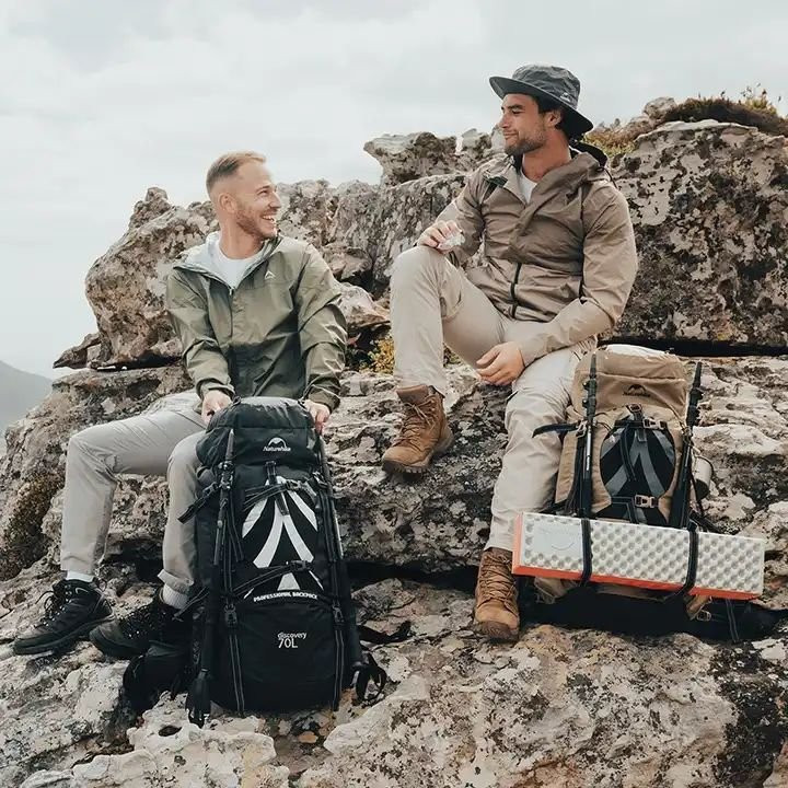 Buy Naturehike Tramping Backpack with Rain Cover 70L Black online at MarineDeals.co.nz