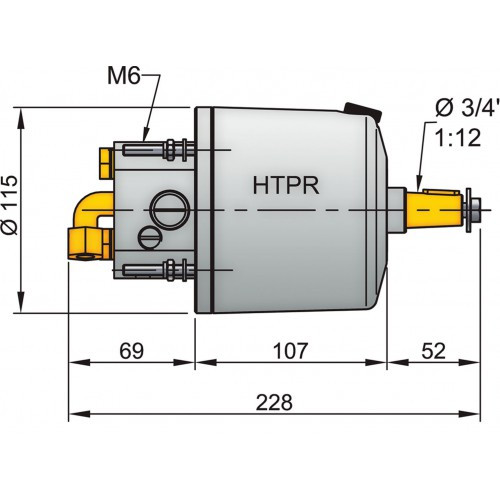 Buy VETUS HTP20R Hydraulic Helm Pump White for 10mm Tubing online at