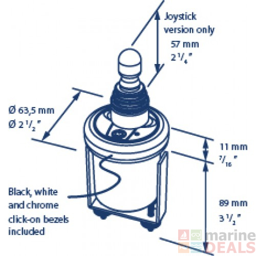 Buy Vetus Round Bow Thruster Touch Panel With Time Delay 12