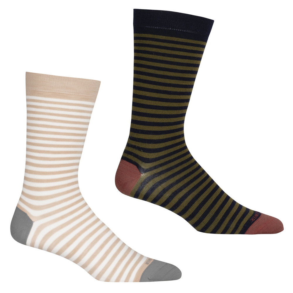 Buy Icebreaker Merino Lifestyle Fine Gauge Crew Stripe Mens Socks