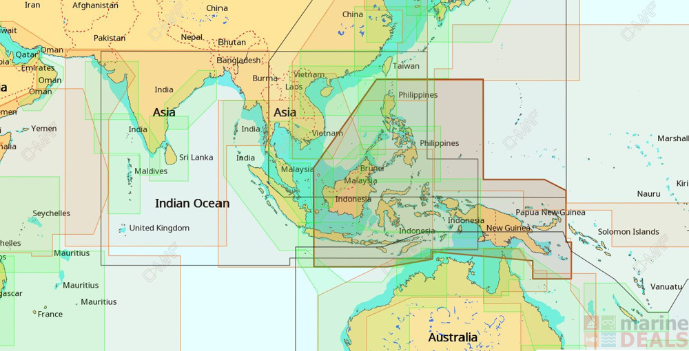 Buy C-MAP 4D AS-D205 Chart Philippines/Papua N.Guinea/Indonesia online ...