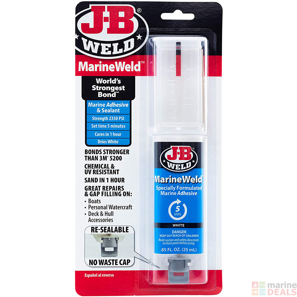 Buy JB Weld MarineWeld Marine Adhesive Syringe 25ml online at Marine