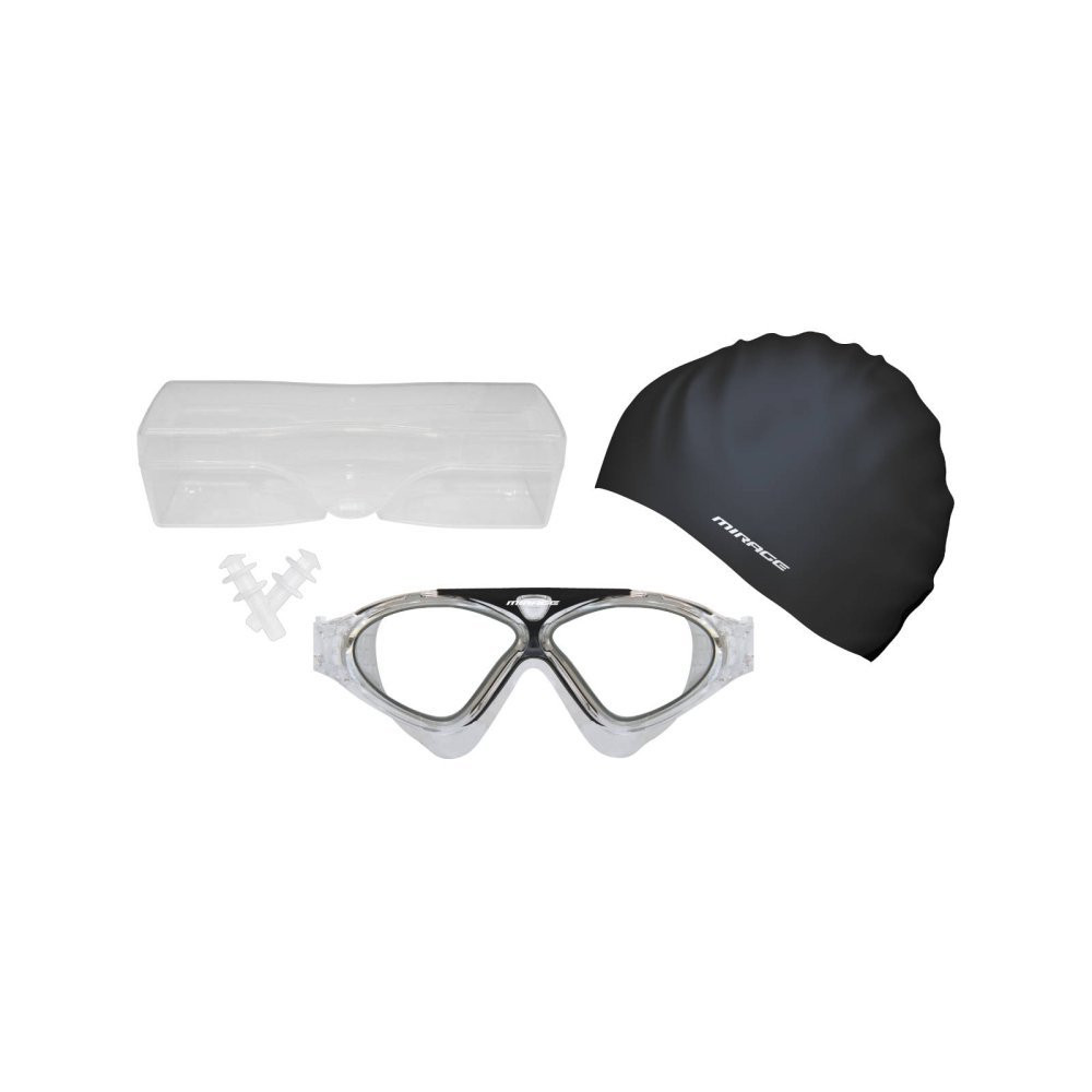 Mirage SA200 Lethal Adult Swim Pack Black Goggles Swimming Gear