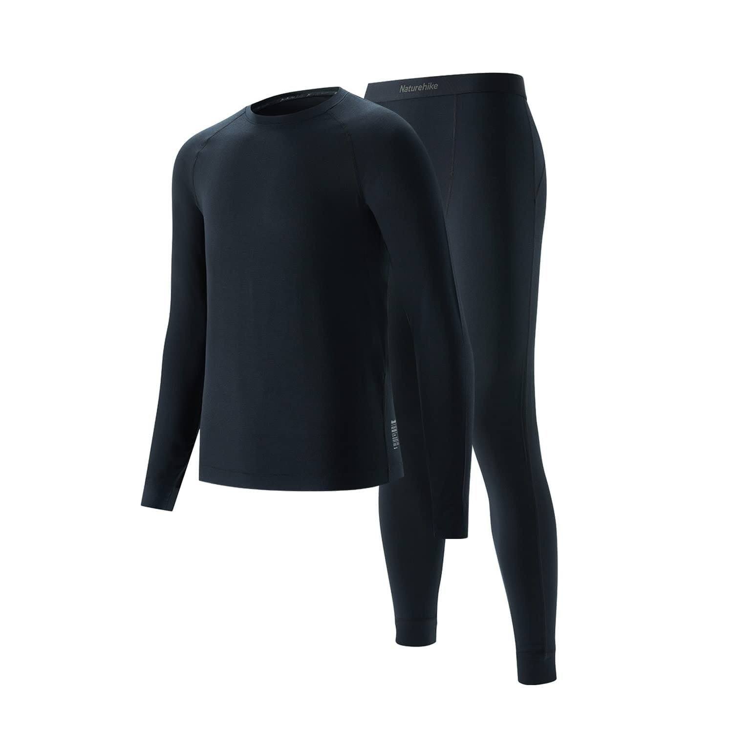 Buy Naturehike Outlast Mens Thermal Top and Leggings Set Black online