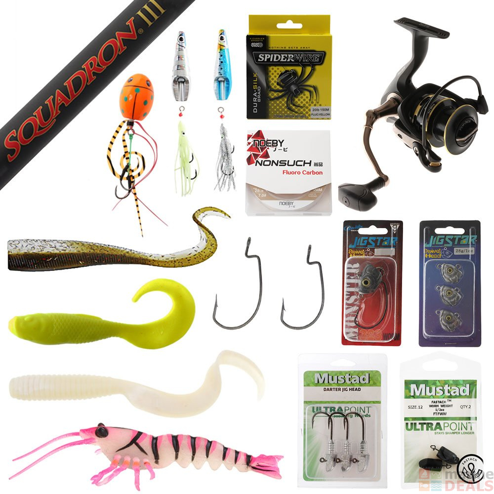 FinNor Trophy 30 Softbait and Lure Value Package 7ft 2in 1030lb 2pc