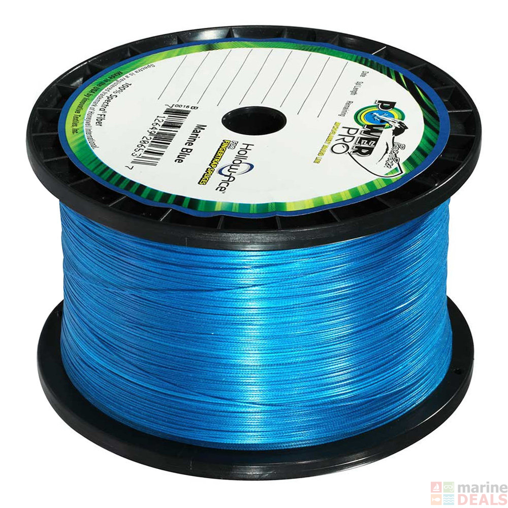 Buy PowerPro Hollow-Ace Spectra Braid Marine Blue 750-1000yd 100lb ...