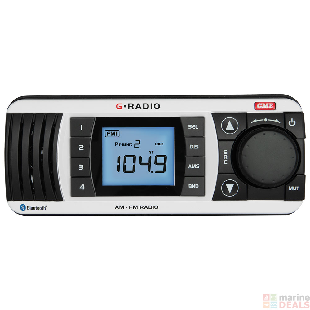 Buy GME GR300BTWEP AM/FM Marine Radio Entertainment Pack online at