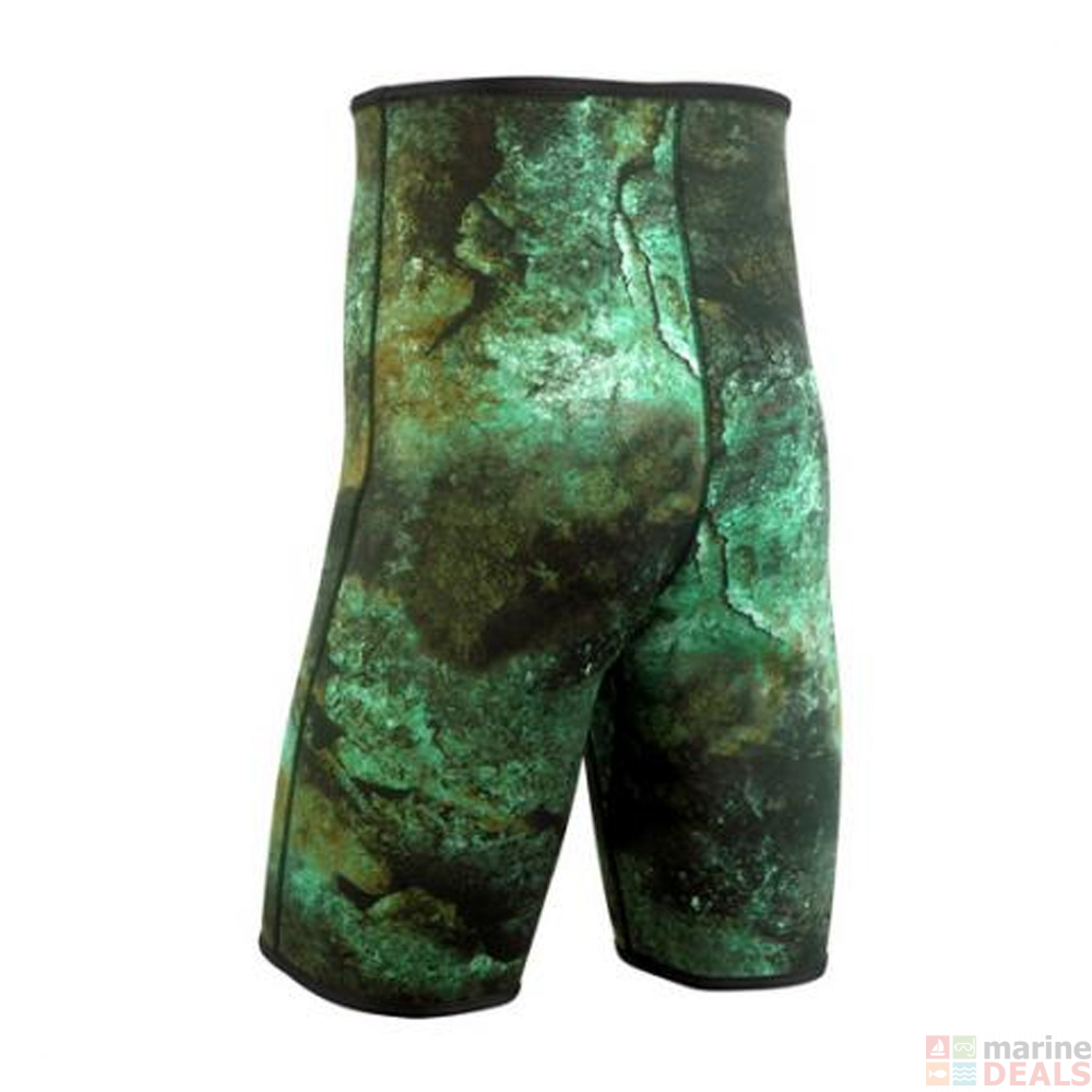 Buy Aropec Neoprene Spearfishing Dive Shorts 1.5mm Camo Green online at
