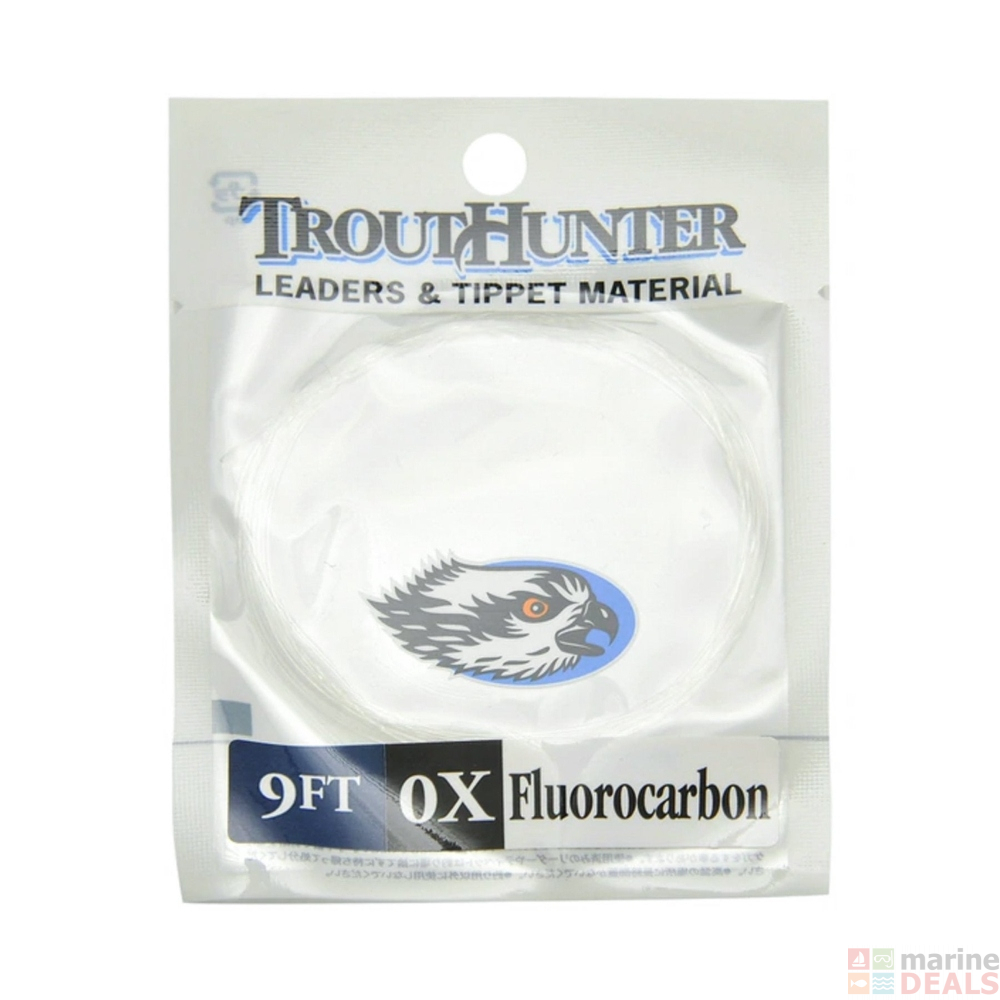 Buy TroutHunter Fluorocarbon Tippet Leader 9ft online at MarineDeals.co.nz