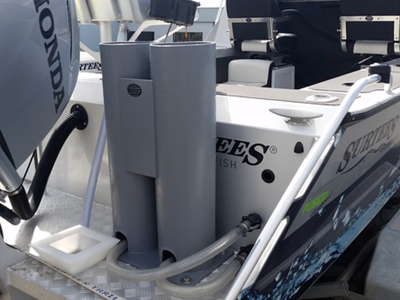 Buy Hi Tech TT02P Plate Mounted Double Tuna Tubes online at MarineDeals.co.nz