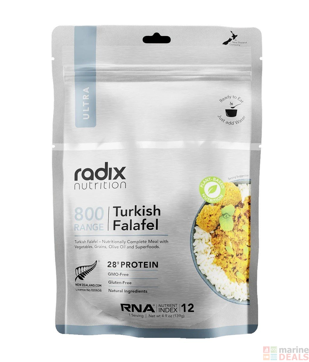 Radix Ultra Meal V8 PlantBased Turkish Style Falafel 800kcal Freeze
