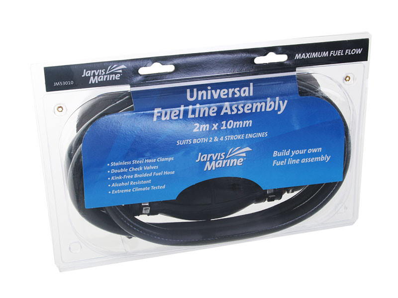Buy Jarvis Marine Universal Fuel Line Assembly 2m x 10mm online at MarineDeals.co.nz